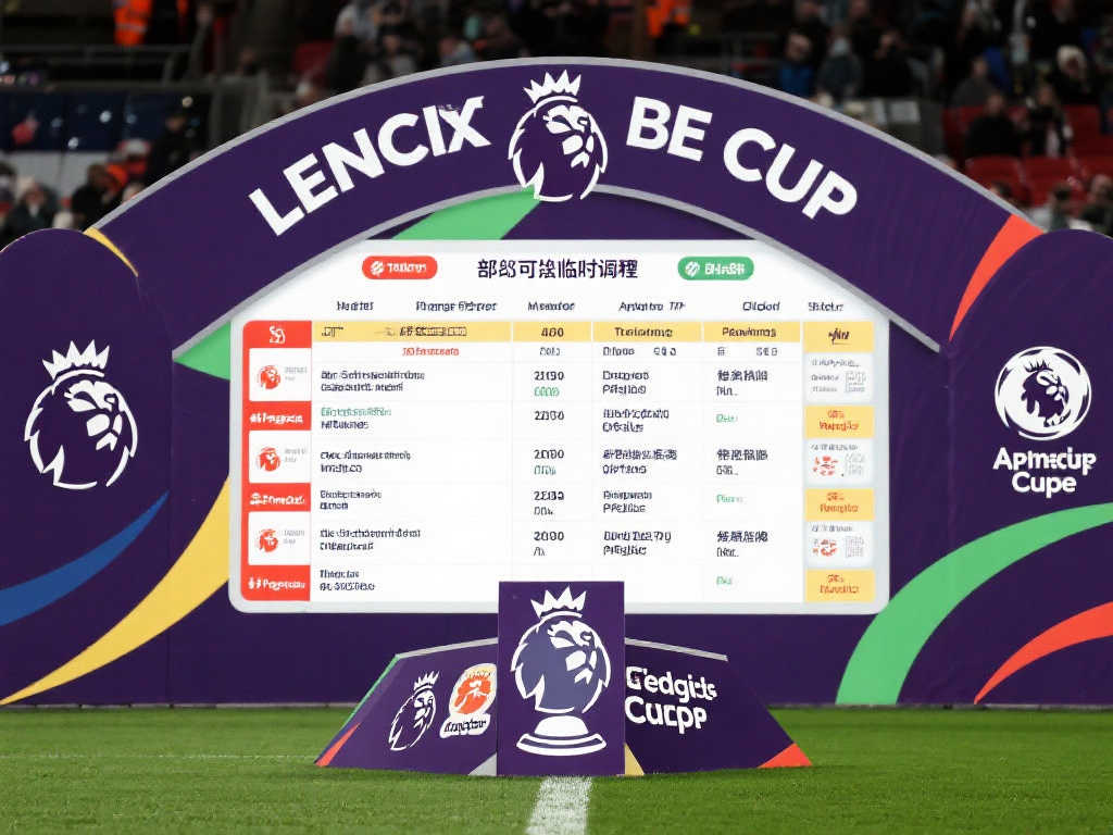 英超联赛杯全新赛程揭晓：比赛时间一览表